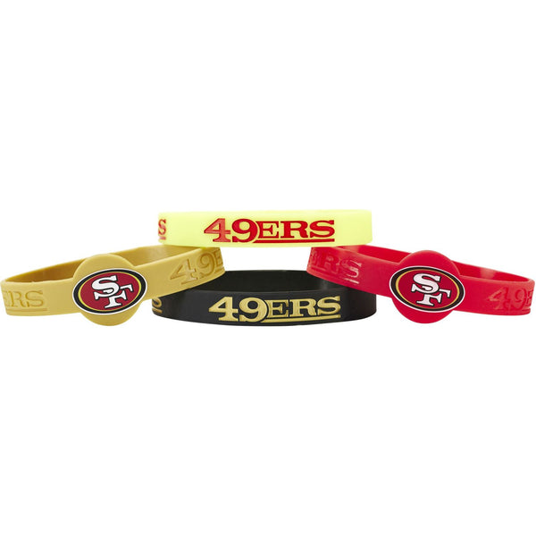 49ERS SILICONE BRACELET (4-PACK)