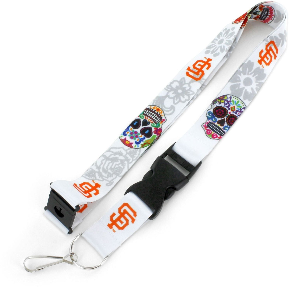 SAN FRANCISCO GIANTS SUGAR SKULL LANYARD MLB Licensed Baseball