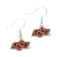 OKLAHOMA STATE COLLEGE DANGLER EARRINGS