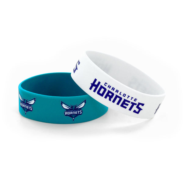 HORNETS WIDE BRACELETS (2-PACK)