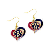 NUGGETS SWIRL HEART EARRINGS