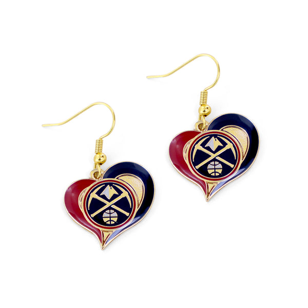 NUGGETS SWIRL HEART EARRINGS