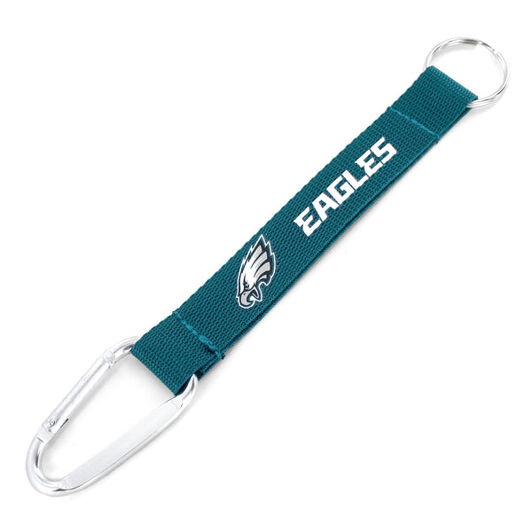 EAGLES (GREEN) CARABINER LANYARD KEYCHAIN