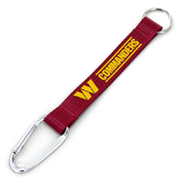 COMMANDERS (RED) CARABINER LANYARD KEYCHAIN