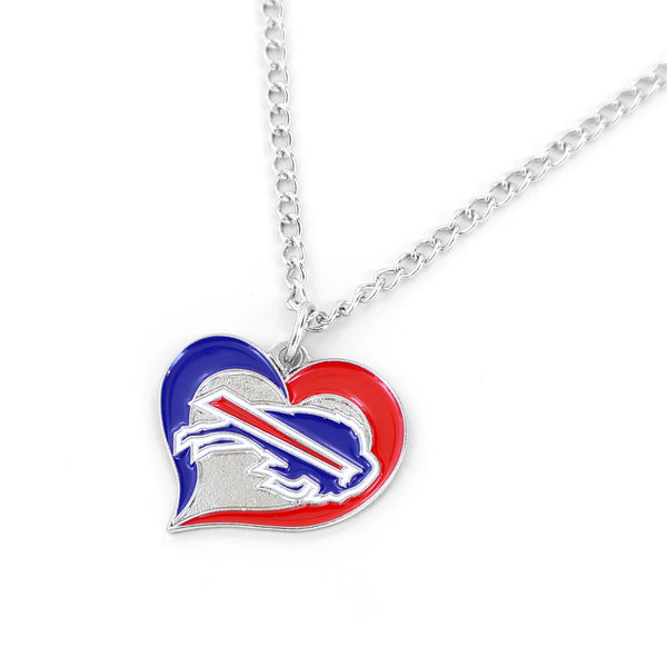 BILLS SWIRL HEART NECKLACE