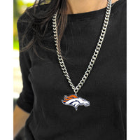 BRONCOS HEAVYWEIGHT TEAM LOGO NECKLACE