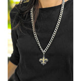 SAINTS HEAVYWEIGHT TEAM LOGO NECKLACE