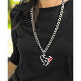 TEXANS HEAVYWEIGHT TEAM LOGO NECKLACE