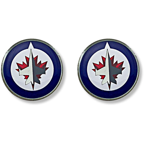 JETS TEAM POST EARRINGS