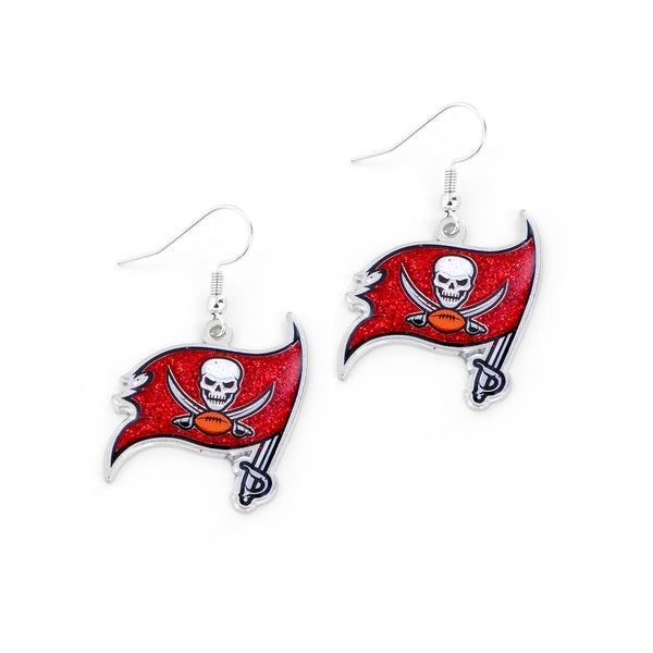BUCCANEERS GLITTER DAZZLE EARRINGS