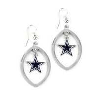 COWBOYS FOOTBALL CUTOUT EARRING