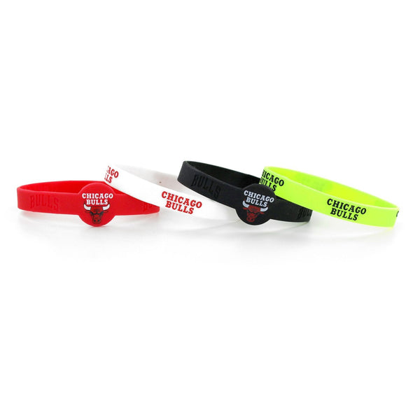 BULLS SILICONE BRACELET 4-PACK