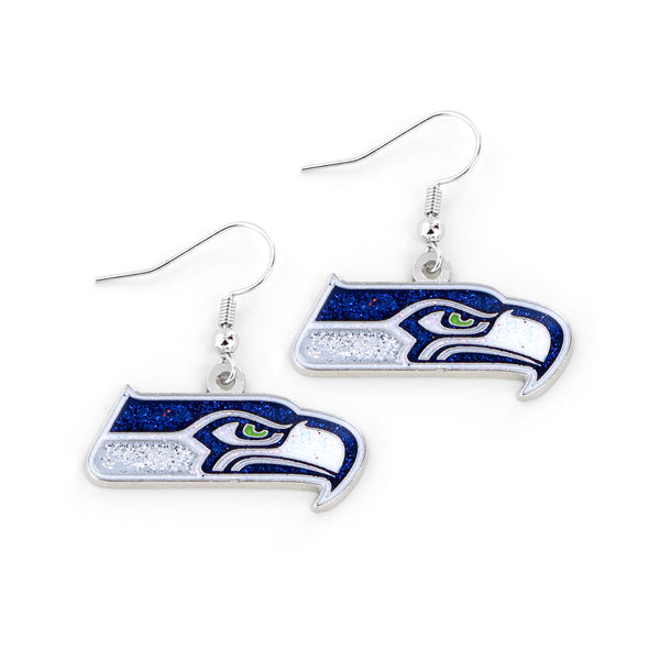 SEAHAWKS GLITTER DAZZLE EARRINGS