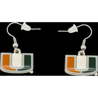 MIAMI COLLEGE DANGLER EARRINGS