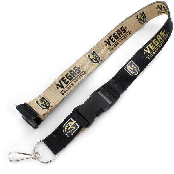 GOLDEN KNIGHTS (BLACK/GOLD) REVERSIBLE LANYARD
