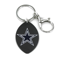 COWBOYS MATTE FINISH FOOTBALL KEYCHAIN