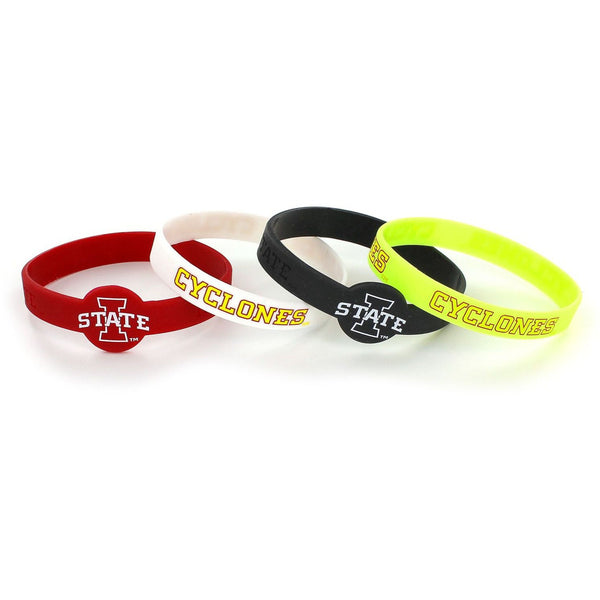 IOWA STATE SILICONE BRACELETS (4 PACK)