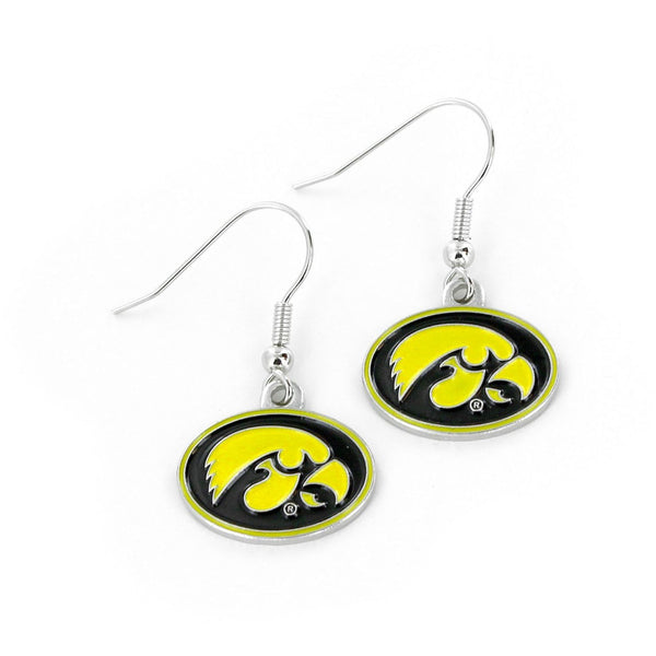 IOWA COLLEGE YELLOW DANGLER EARRINGS