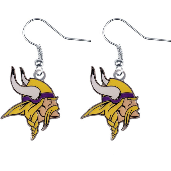 VIKINGS LOGO DANGLER EARRINGS