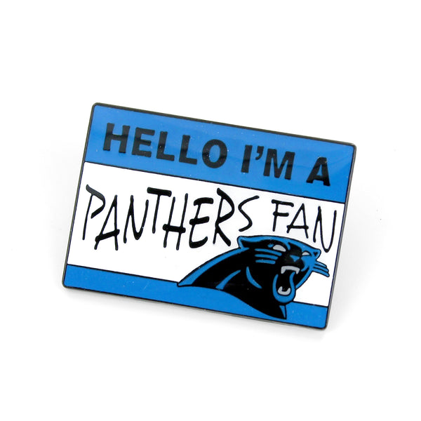 PANTHERS NAME TAG PIN