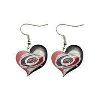 HURRICANES SWIRL HEART EARRINGS