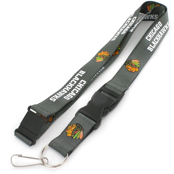 BLACKHAWKS (CHARCOAL) TEAM LANYARD