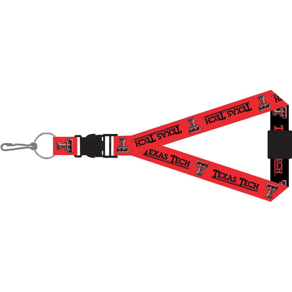 TEXAS TECH (BLACK/RED) REVERSIBLE LANYARD