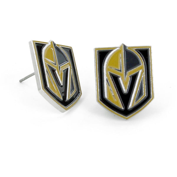 GOLDEN KNIGHTS TEAM POST EARRINGS