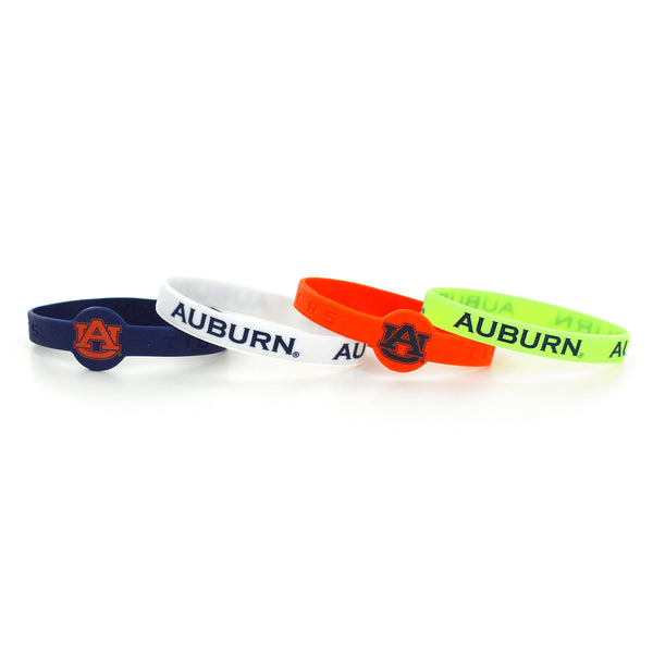AUBURN SILICONE BRACELETS (4 PACK)