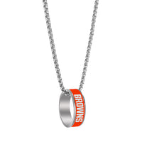 BROWNS (SILVER) FASHION RING PENDANT NECKLACE