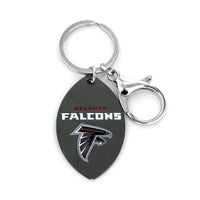 FALCONS MATTE FINISH FOOTBALL KEYCHAIN