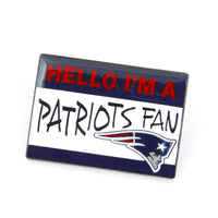 PATRIOTS NAME TAG PIN