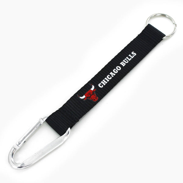 BULLS (BLACK) CARABINER LANYARD KEYCHAIN