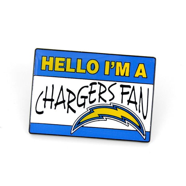 CHARGERS NAME TAG PIN