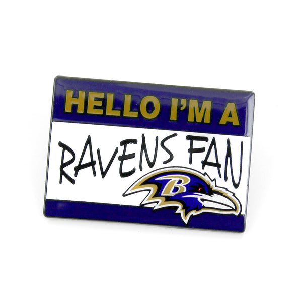 RAVENS NAME TAG PIN