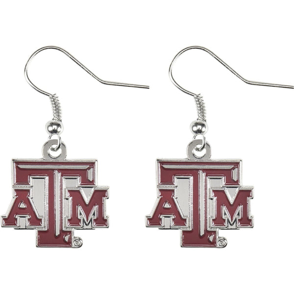 TEXAS A&M COLLEGE DANGLER EARRINGS