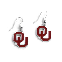 OKLAHOMA COLLEGE DANGLER EARRINGS