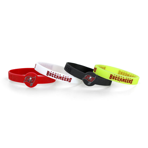 BUCCANEERS SILICONE BRACELETS (4-PACK)