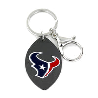 TEXANS MATTE FINISH FOOTBALL KEYCHAIN