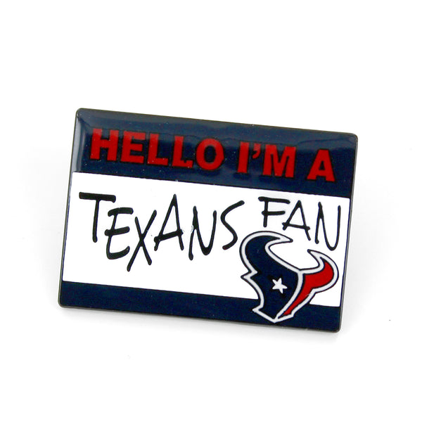 TEXANS NAME TAG PIN