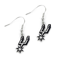 SPURS LOGO DANGLER EARRINGS