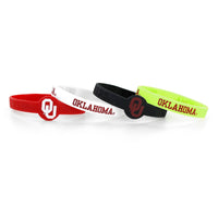 OKLAHOMA SILICONE BRACELETS (4 PACK)