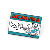 DOLPHINS NAME TAG PIN