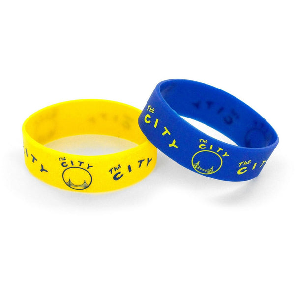 WARRIORS "THE CITY" WIDE RUBBER BRACELETS