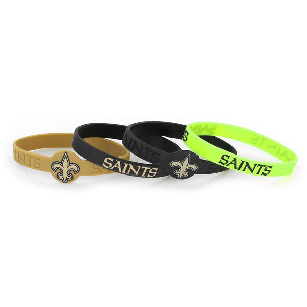 SAINTS SILICONE BRACELET (4-PACK)