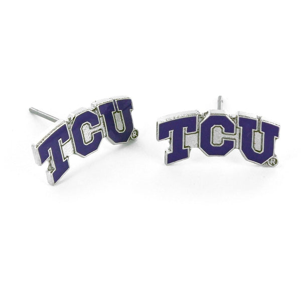 TCU TEAM POST EARRINGS