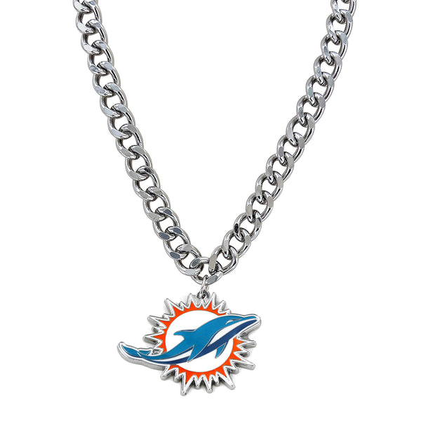 DOLPHINS HEAVYWEIGHT TEAM LOGO NECKLACE