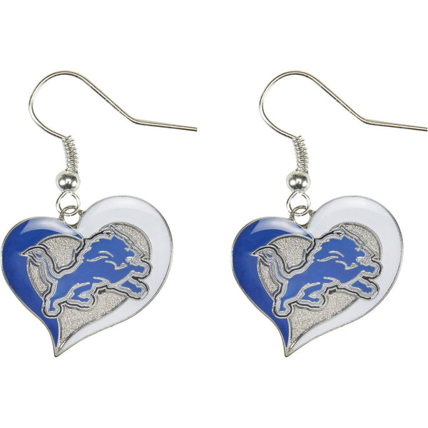 LIONS SWIRL HEART EARRINGS