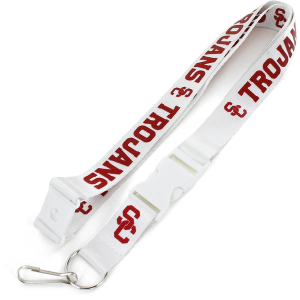 USC (WHITE W/WHT BUCKLE) LANYARD