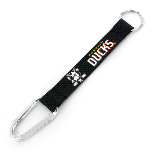 DUCKS (BLACK) CARABINER LANYARD KEYCHAIN